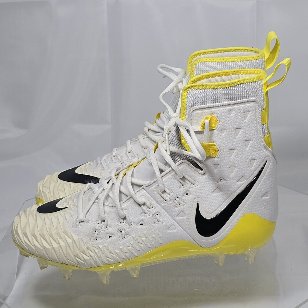 Nike Force Savage Elite TD Men 11 High Football Cleats 857063-107 White Yellow